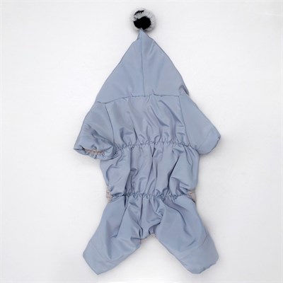 Комбинезон  зимний с капюшоном и помпоном, 3XL (дс 36-38 см, ош 36-37 см, ог 48-52 см) - фото 2020081