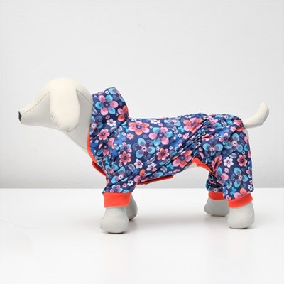 Комбинезон "Полянка" флисовый, размер XL (ДС 30-32 см, ОШ 32 см, ОГ 40-44 см) - фото 2020125