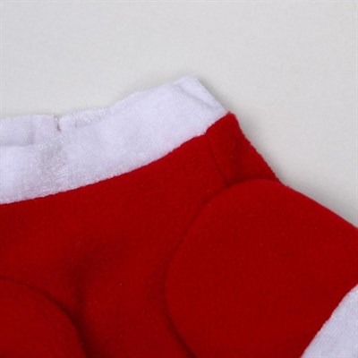 Костюм для собак Новогодний колпак + кофточка, S (ДС 19-21 см, ОШ 26 см, ОГ 32-34 см) - фото 2020248