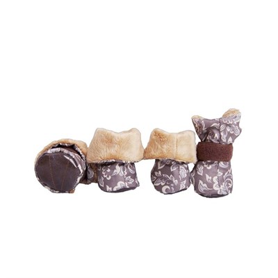 Ботиночки на меху OSSO для маленьких собак, M (5 х 4,5 х 9 см), микс цветов - фото 2020472