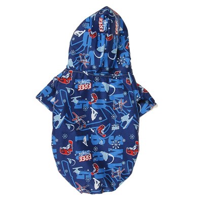 Куртка с капюшоном на меховом подкладе, XS (дс-17 см, ош-24 см, ог-30 см), микс - фото 2020633