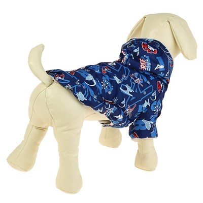 Куртка с капюшоном на меховом подкладе, XS (дс-17 см, ош-24 см, ог-30 см), микс - фото 2020635