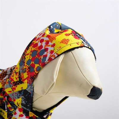 Куртка с капюшоном на меховом подкладе, М (дс-24 см, ош-28 смЮ ог-36 см), микс - фото 2020639