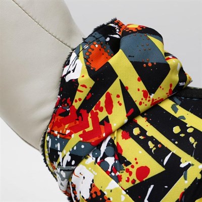 Куртка с капюшоном на меховом подкладе, S (дс-20 см, ош-26 см, ог-32 см), микс - фото 2020655