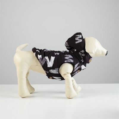 Куртка зимняя, M (ОШ 26-30, ОГ 36-40, ДС 28 см), чёрная - фото 2020853