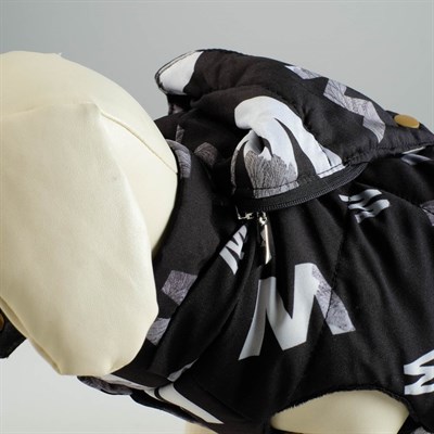 Куртка зимняя, XL (ОШ 32-35, ОГ 46-53, ДС 35 см), чёрная - фото 2020885