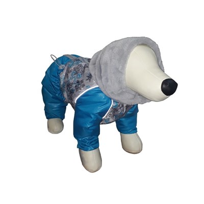 Капор зимний для собак OSSO, р. L (диаметр 46-56 см, длина 43 см), микс цветов - фото 2020999