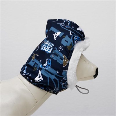 Шапочка зимняя "Эскимос", M-L, плащевка-мех, объем морды 29 см, длина шапки 23 см  микс - фото 2021002