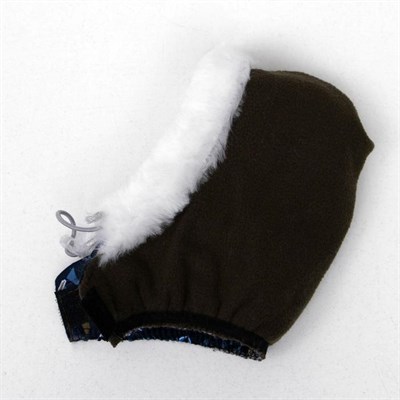 Шапочка зимняя "Эскимос", M-L, плащевка-мех, объем морды 29 см, длина шапки 23 см  микс - фото 2021005