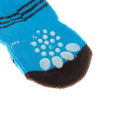 Носки нескользящие, размер L (3,5/5 х 8 см), набор 4 шт, микс расцветок для мальчика - фото 2021038