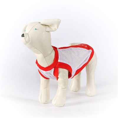 Майка OSSO для собак со стразами из сетки, размер 28 (ДС 21-22 см, ОГ 36-38 см) - фото 2021381