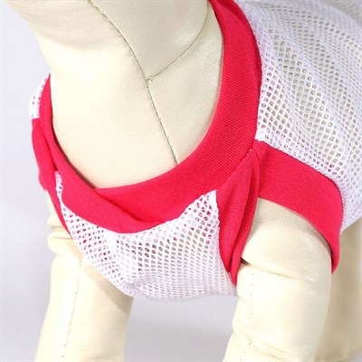 Майка OSSO для собак со стразами из сетки, размер 28 (ДС 21-22 см, ОГ 36-38 см) - фото 2021383