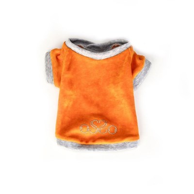 Толстовка из велюра OSSO, 30 (длина изделия 24-25 см, ОГ 37-39 см), микс цветов - фото 2021579