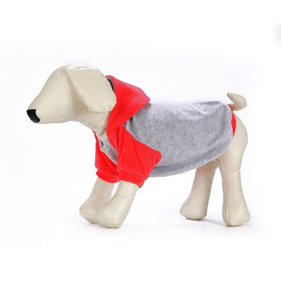 Толстовка из велюра с капюшоном OSSO, 20 (длина изделия 17-18 см, ОГ 30-32 см), микс - фото 2021593