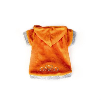 Толстовка из велюра с капюшоном OSSO, 22 (длина изделия 18-19 см, ОГ 32-34 см), микс - фото 2021601