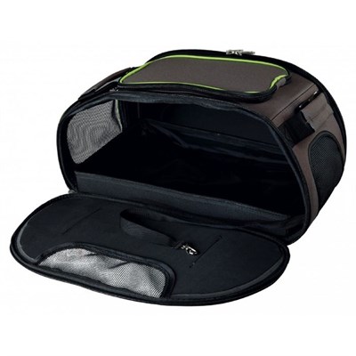 Переноска для собак  Trixie Wings, 28 × 23 × 46, коричневая/зеленая - фото 2022311