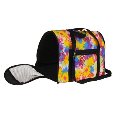 Сумка-переноска FLIP "Принт", размер M, 43 х 27 х 30 см  мис цветов - фото 2022380