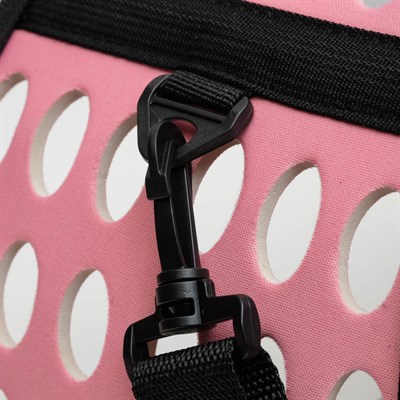 Складная сумка-переноска с отдельным входом, материал EVA, 43,5 х 28 х 33 см, розовая - фото 2022422