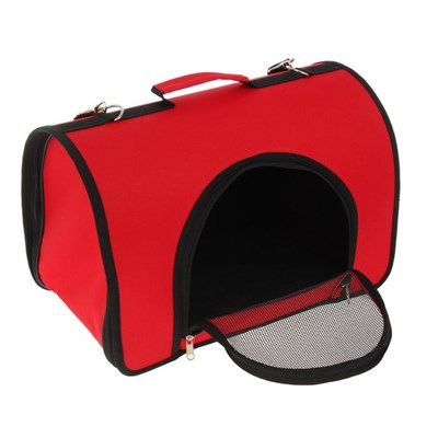 Сумка-переноска с 2 входами, 46 х 28,5 х 30 см, красная - фото 2022462