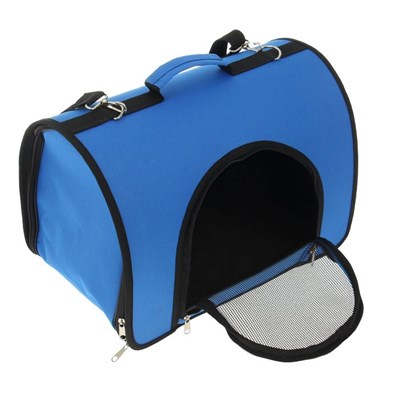 Сумка-переноска с 2 входами, 46 х 28,5 х 30 см, синяя - фото 2022468