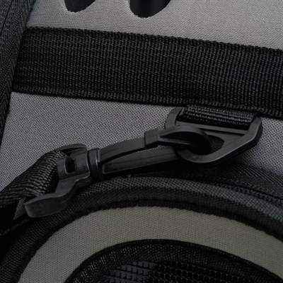 Складная сумка-переноска с отдельным входом, материал EVA, 43,5 х 28 х 33 см, серая - фото 2022552