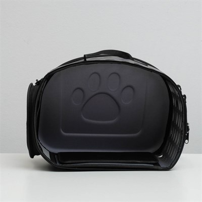 Складная сумка-переноска с отдельным входом, материал EVA, 43,5 х 28 х 33 см, серая - фото 2022556