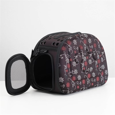 Складная сумка-переноска с отдельным входом, материал EVA, 43,5 х 28 х 33 см, черная - фото 2022682