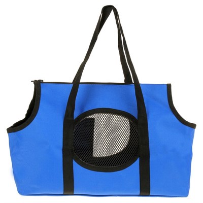 Сумка-переноска на плечо, 37 х 13 х 20 см, ткань ПВХ, синяя - фото 2022726