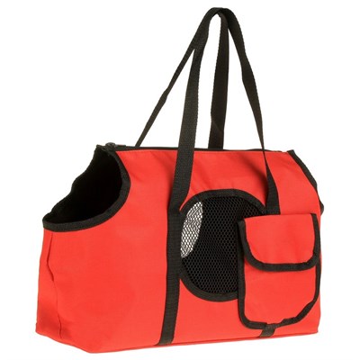 Сумка-переноска на плечо, 37 х 13 х 20 см, ткань ПВХ, красная - фото 2022730