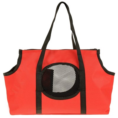 Сумка-переноска на плечо, 37 х 13 х 20 см, ткань ПВХ, красная - фото 2022732