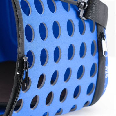 Складная сумка-переноска с отдельным входом, материал EVA, 43,5 х 28 х 33 см, синяя - фото 2022762