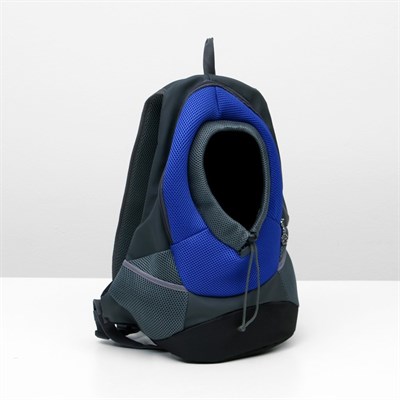 Рюкзак для переноски животных с креплением для ошейника, 35 х 15 х 43 см, микс цветов - фото 2022778