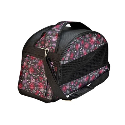 Сумка-переноска Зооник средняя полукруглая с кармашками,  40 х 21 х 25 см, микс цветов - фото 2022816