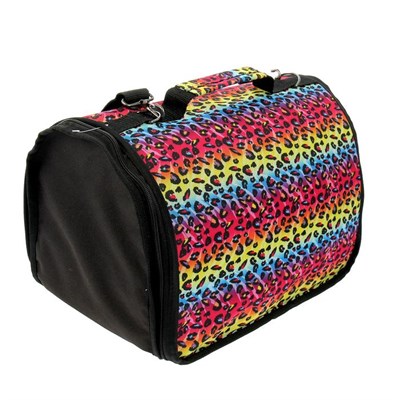 Сумка-переноска раскладная каркасная, 32 х 20,5 х 22 см, ткань ПВХ микс цветов - фото 2022849