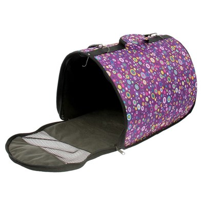 Сумка-переноска раскладная каркасная, 40 х 25 х 26 см, ткань ПВХ  микс цветов - фото 2022851