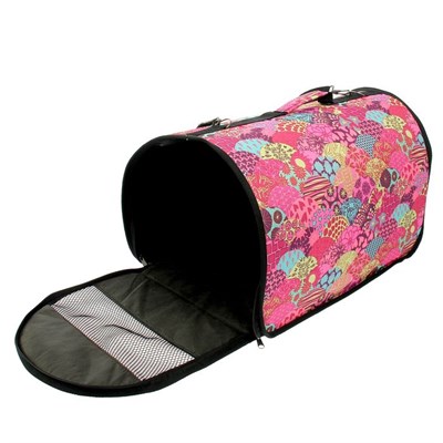 Сумка-переноска раскладная каркасная, 46 х 28 х 29 см, ткань ПВХ  микс цветов - фото 2022854