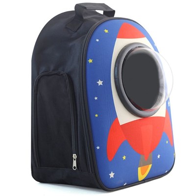 Рюкзак-переноска "Ракета" для животных, 45 х 32 х 23 см, микс - фото 2022909