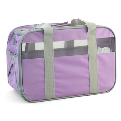 Сумка-переноска "Техно" для животных, 40 х 25 х 28 см, сиреневая - фото 2022922