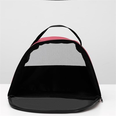 Сумка-переноска для животных, полукруглая, нейлон, 33 х 19 х 23 см, микс цветов - фото 2022943