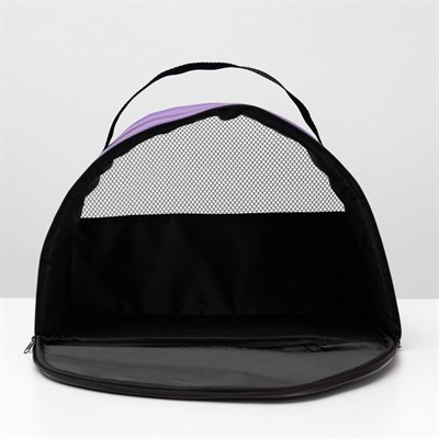 Сумка-переноска для животных, полукруглая, нейлон, 39 х 19 х 27 см, микс цветов - фото 2022945