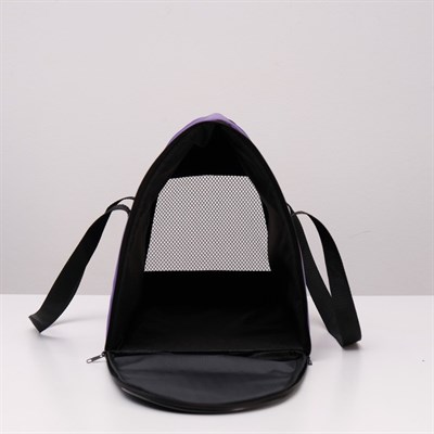 Сумка-переноска для животных "Туннель", нейлон, 41 х 25 х 29 см, микс цветов - фото 2022963