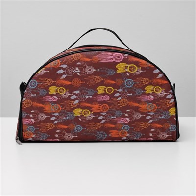 Сумка-переноска для животных раскладная полукруглая, нейлон, 48 х 25 х 28 см, микс расцветок - фото 2022994