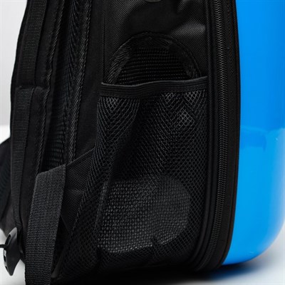 Рюкзак-переноска 30 х 24 х 42 см, пластик, голубой - фото 2023003