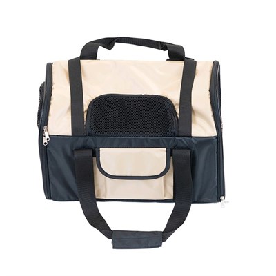 Рюкзак-сумка для переноски животных, с карманом, нейлон, 29 х 43 х 21 см, бежевый - фото 2023060