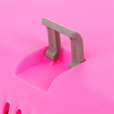 Переноска пластиковая "Неон", 48 х 32 х 29,5 см, вес животного до 5 кг, розовая - фото 2023096