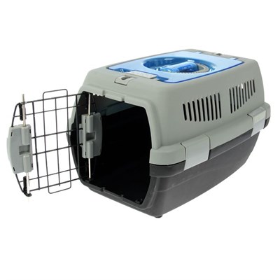 Переноска с откидной прозрачной крышей, 48 х 33 х 29,5 см, вес животного до 4 кг, микс - фото 2023122