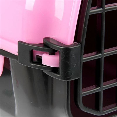 Переноска для животных  "Сириус", 33,5х31х50 см, цвет розовый - фото 2023131