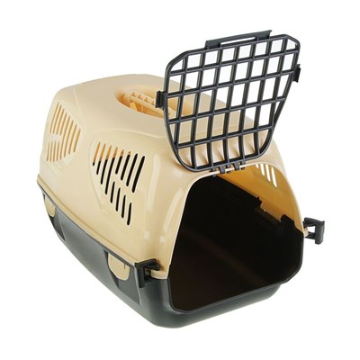 Переноска для животных "Сириус", 33,5 х 31 х 50 см, до 5 кг, цвет бежевый - фото 2023176