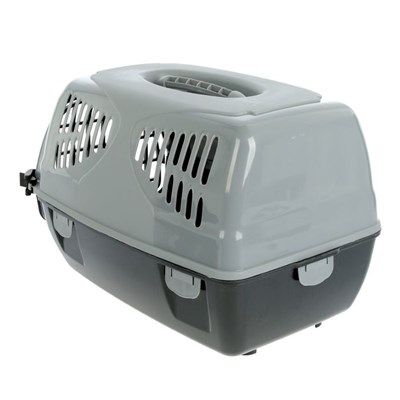 Переноска для животных  "Сириус", 33,5х31х50 см, цвет серый - фото 2023214