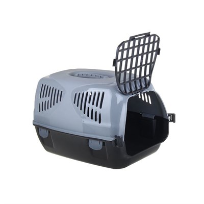 Переноска для животных  "Сириус", 33,5х31х50 см, цвет серый - фото 2023215